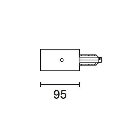 IGUZZINI ILLUMINAZI - IGZ3.MY31.001.0 TESTATA ALIM.C/CONT.TERRA SINISTRO X BIN