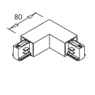 ILMAS SPA - ILA9600A232 GIUNTO A L POLARITA INT./TERRA EST. NERO