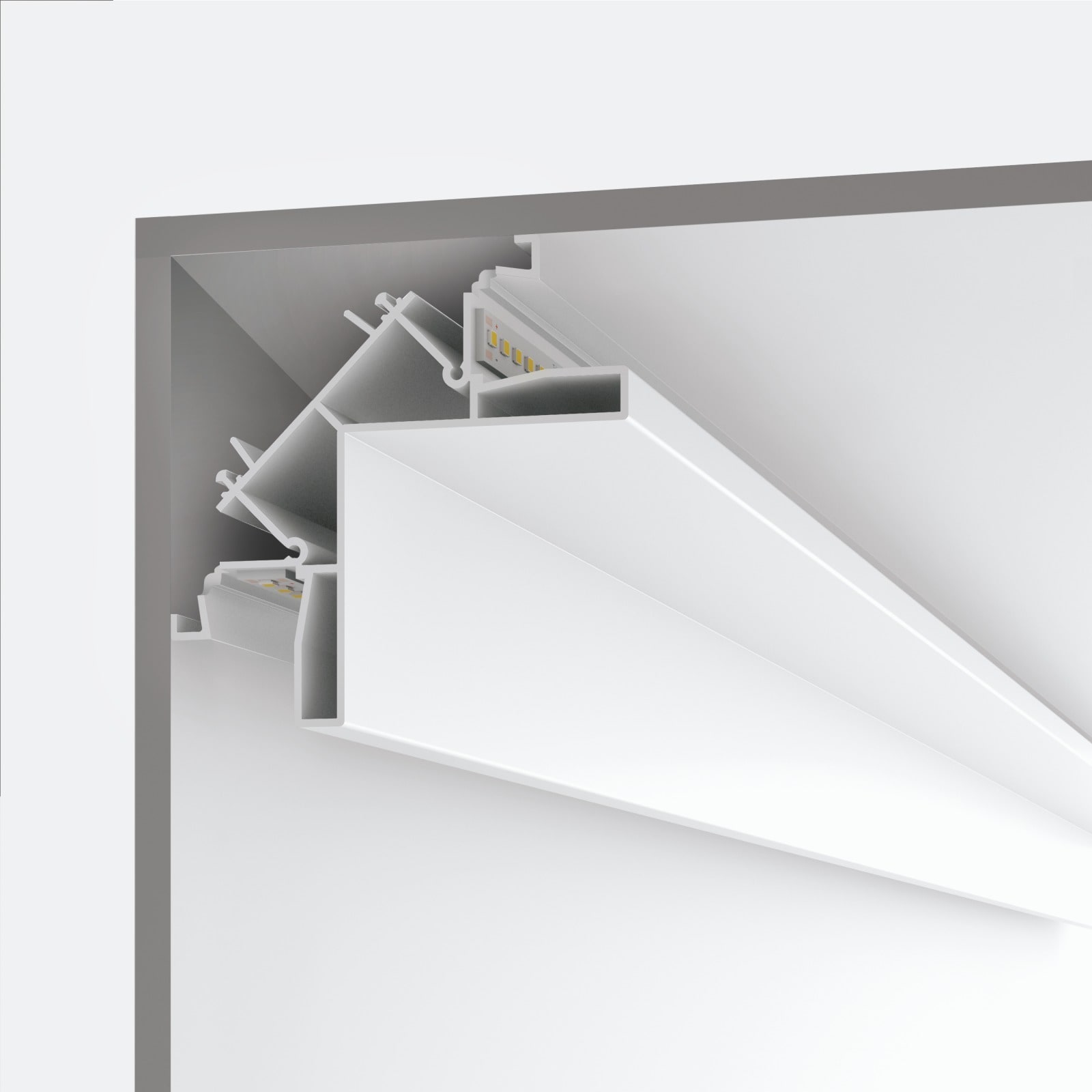 LINEA LIGHT (ILED) ILD65024 FYLO ALU.1 APPLIQ.ANGOL.90X90X1000