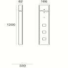 LINEA LIGHT (ILED) ILD65078 PEAK KIT FISSAGGIO SU PLINTO IN CEM