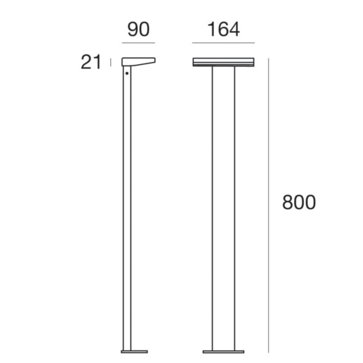 LINEA LIGHT (ILED) - ILD65396W07 OPTI-POLE 2 9,5W H.800+ALIM GG