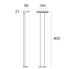 LINEA LIGHT (ILED) - ILD65396W07 OPTI-POLE 2 9,5W H.800+ALIM GG