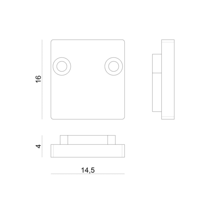 LINEA LIGHT (ILED) - ILD98918 KIT TAPPI IN PLASTICA 2PZ.BIANCHI