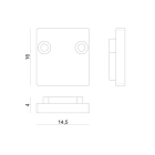 LINEA LIGHT (ILED) - ILD98918 KIT TAPPI IN PLASTICA 2PZ.BIANCHI