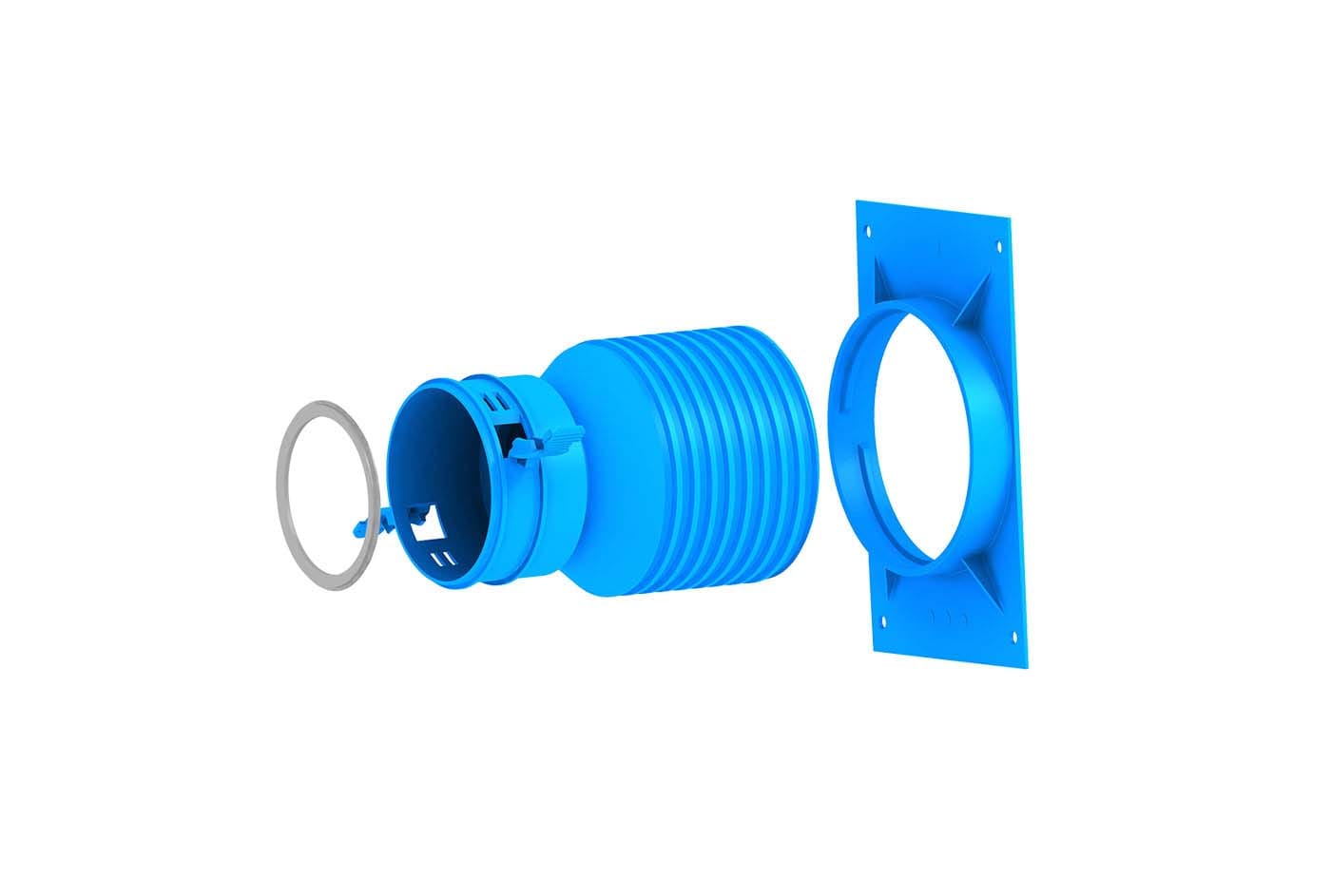 TECNOSYSTEMI SPA SOC TNS30100240 RACCORDO DIRITTO PER TUBO FLESSIBILE D90