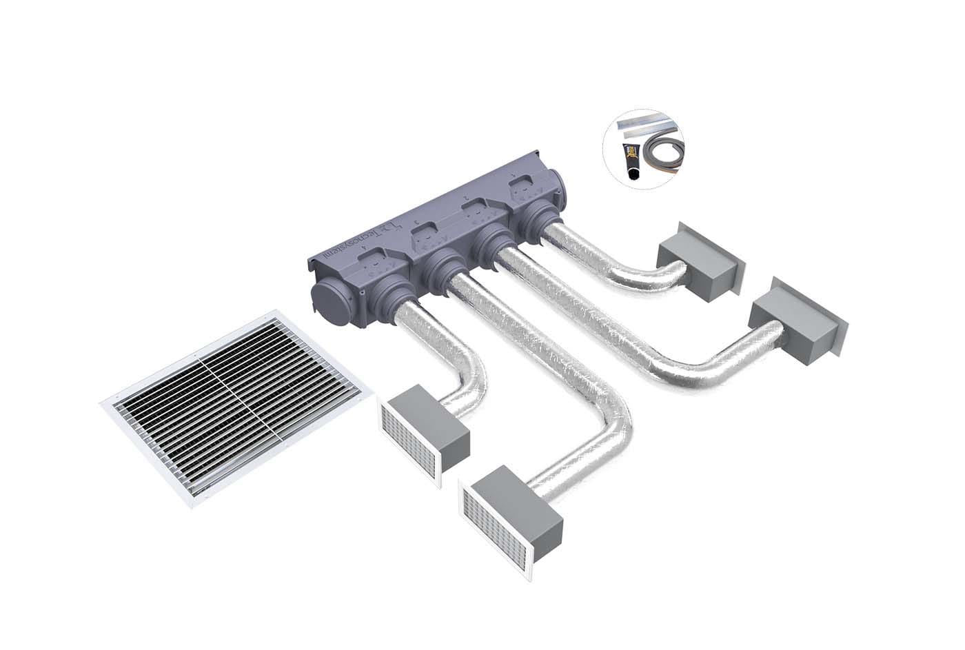 TECNOSYSTEMI SPA SOC TNSPWD300192 KIT SVELTO UNIVERSAL 4 ZONE CON PLENUM I