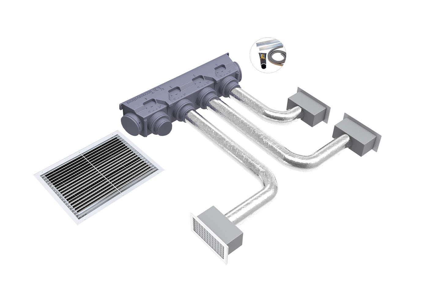 TECNOSYSTEMI SPA SOC TNSPWD300195 KIT SVELTO UNIVERSAL 3 ZONE CON PLENUM I