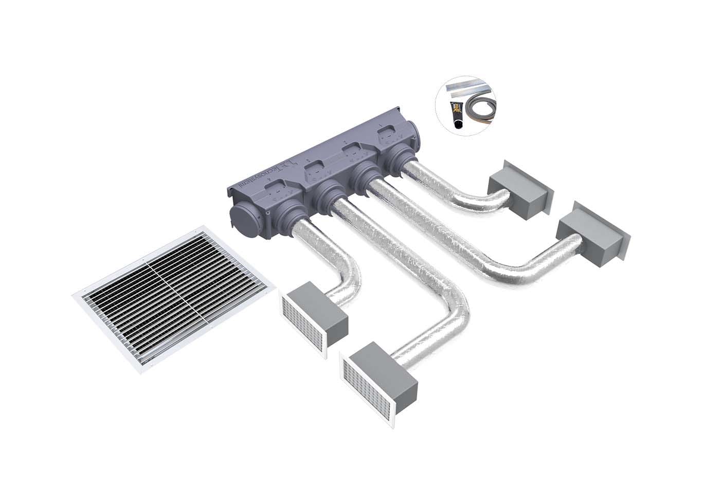 TECNOSYSTEMI SPA SOC TNSPWD300196 KIT SVELTO UNIVERSAL 4 ZONE CON PLENUM I