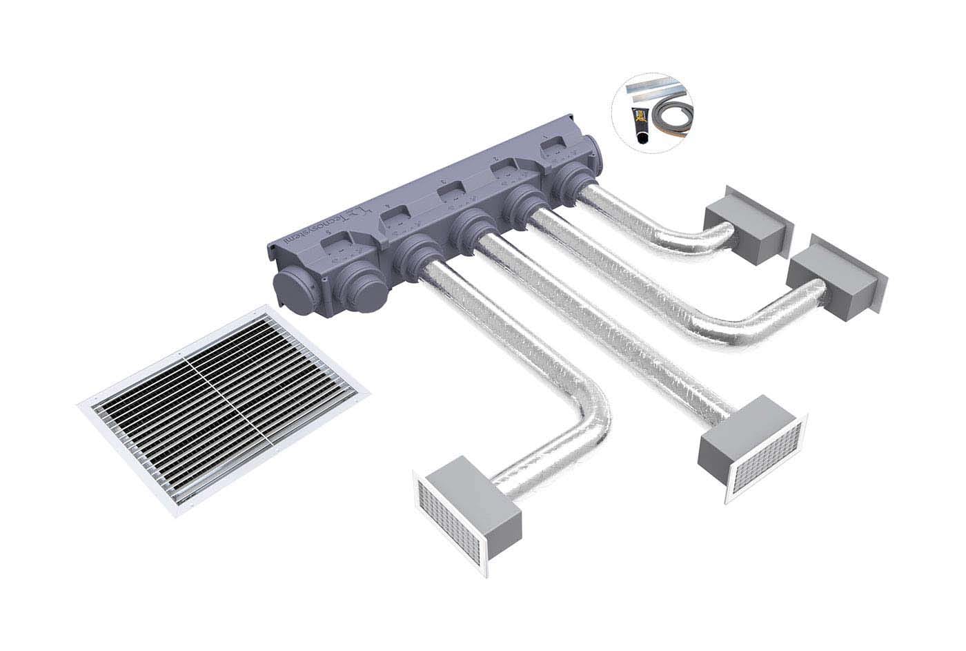 TECNOSYSTEMI SPA SOC TNSPWD300197 KIT SVELTO UNIVERSAL 4 ZONE CON PLENUM I
