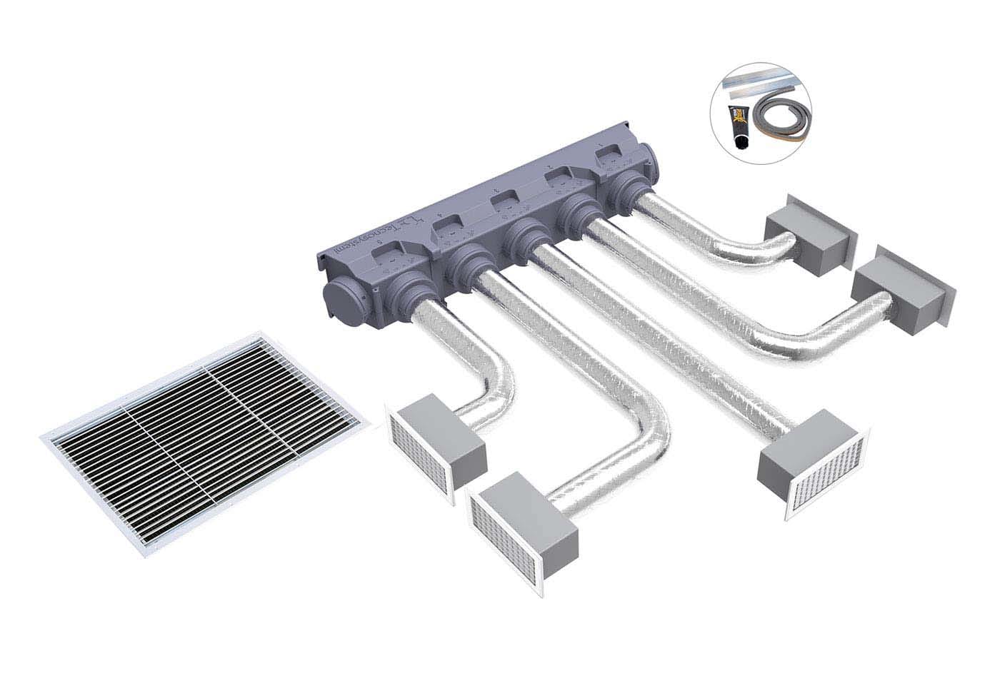 TECNOSYSTEMI SPA SOC TNSPWD300198 KIT SVELTO UNIVERSAL 5 ZONE CON PLENUM I