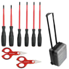 INTERCABLE SRL - INRAO2504 Set 6 Giraviti SLIM e due forbici F1 + V