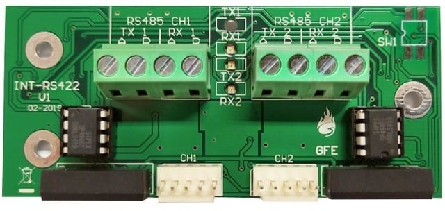 STS ELETTRONICA SRL STSINT/RS422/P2P-D L INTERFACCIA INT-422-P2P-D CONSENTE UNA