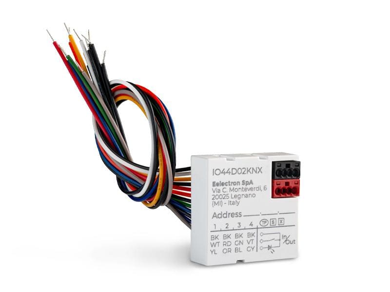 EELECTRON SPA - EEXIO44D02KNX INTERF. PULS. 4 IN 4 OUT LED