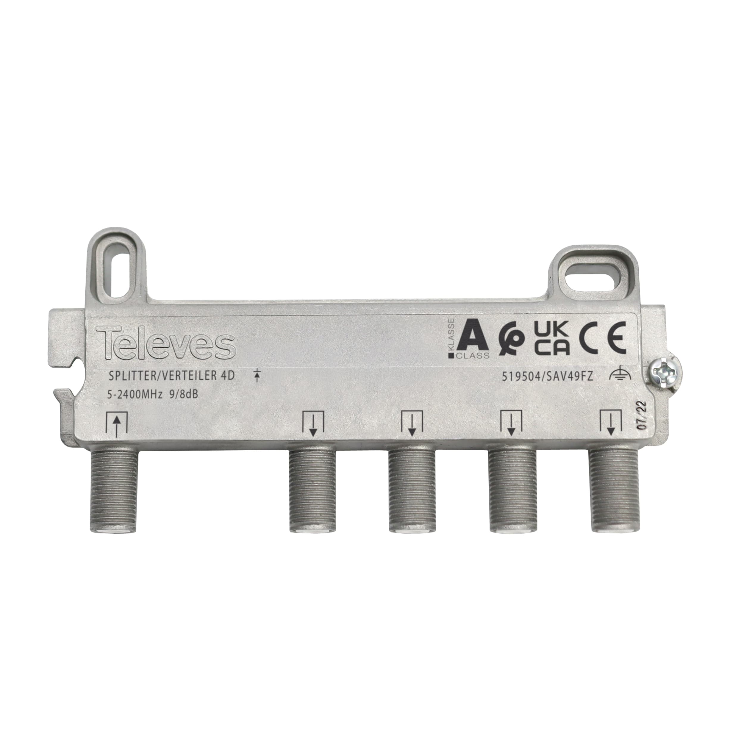 TELEVES ITALIA SRL TVV519504 PARTITORE 5...2400MHZ F 4VIE 9/8DB