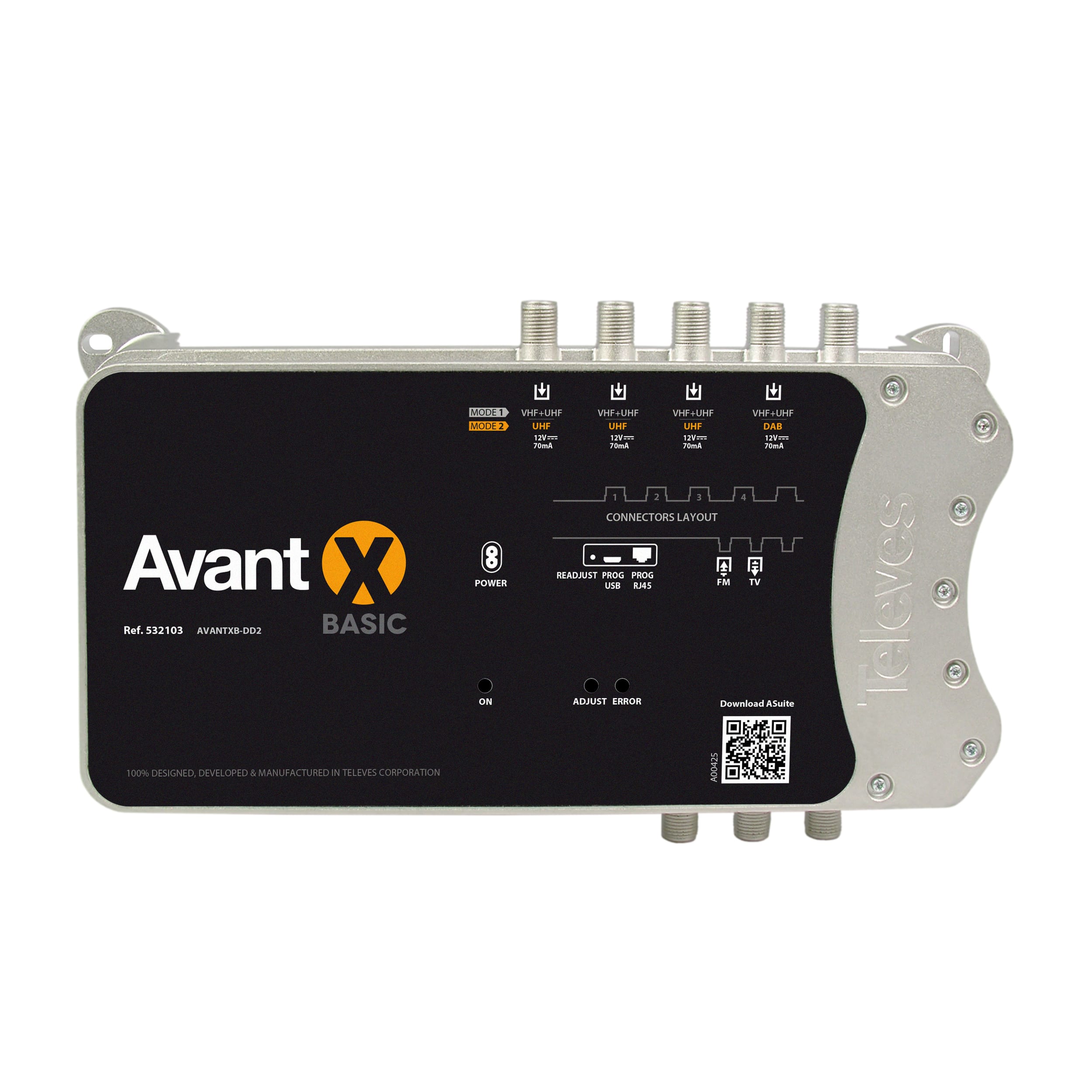 TELEVES ITALIA SRL TVV532103 AVANTX BASIC FM-4X(U/V) FM-DAB-3XU