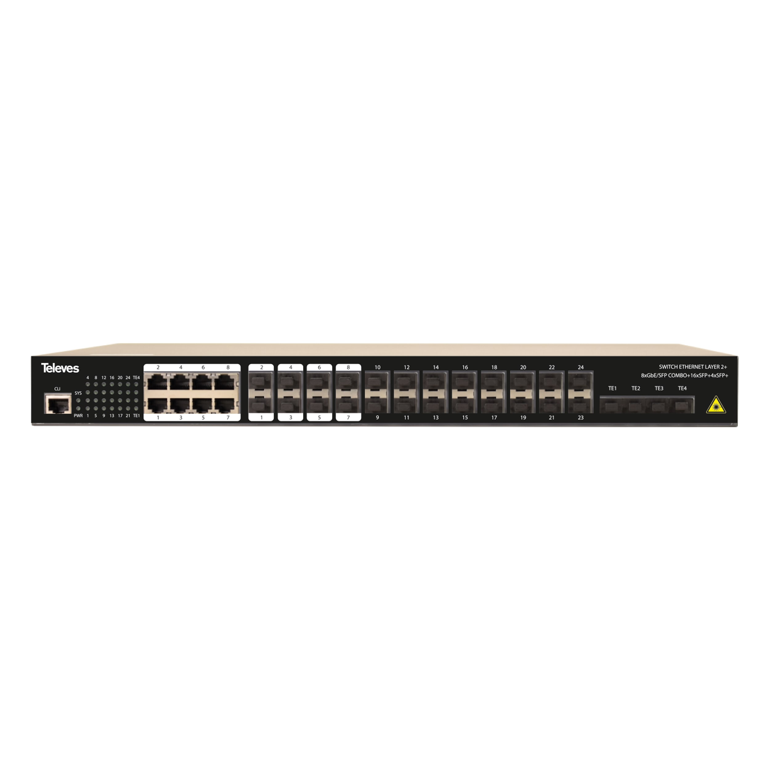TELEVES ITALIA SRL - TVV769152 SW.ETH.L2+ 8XCOMBO GBE/SFP+16SSFP+4XSFP+