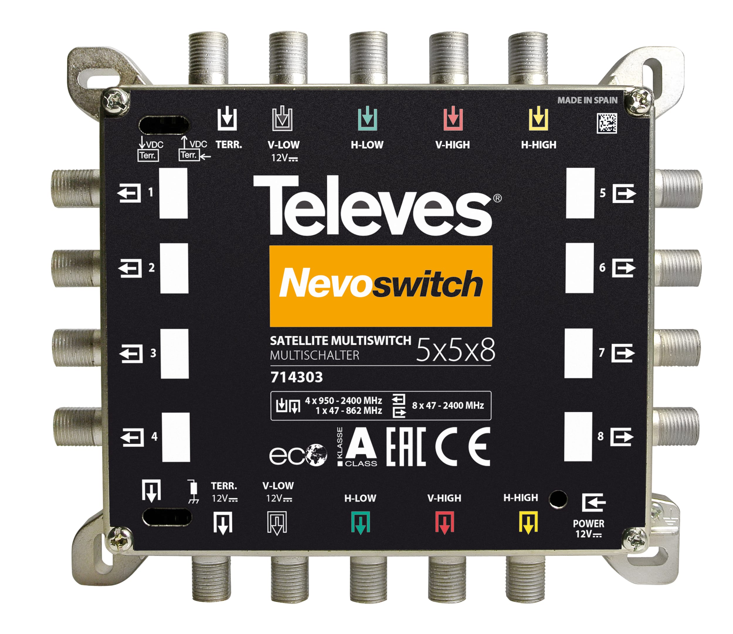TELEVES ITALIA SRL TVV714303 NEVOSWITCH 5X8 F TERM/CASC. TERR.PASSIVA