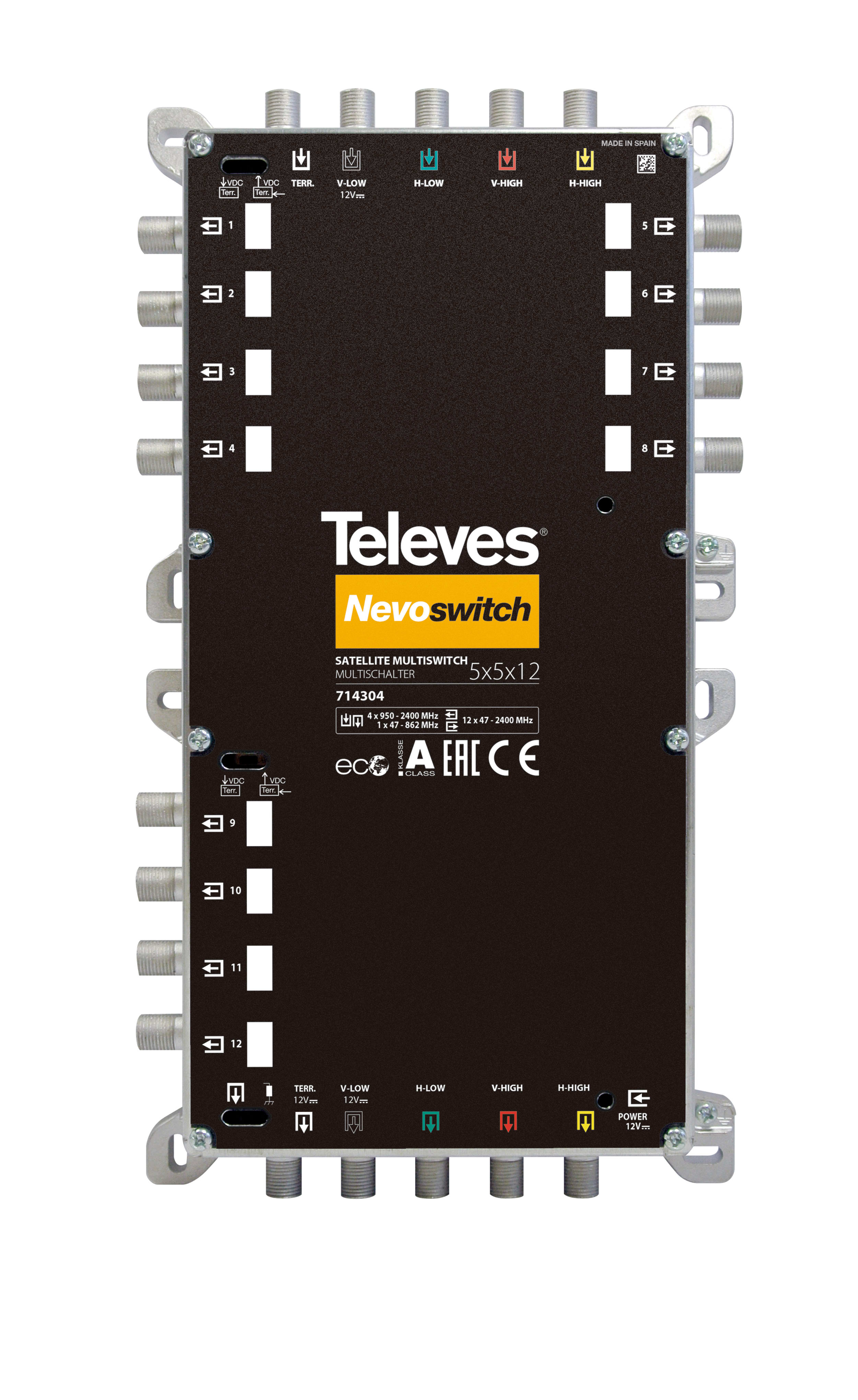 TELEVES ITALIA SRL TVV714304 NEVOSWITCH 5X12 F TERM/CASC. TERR.PASSIV