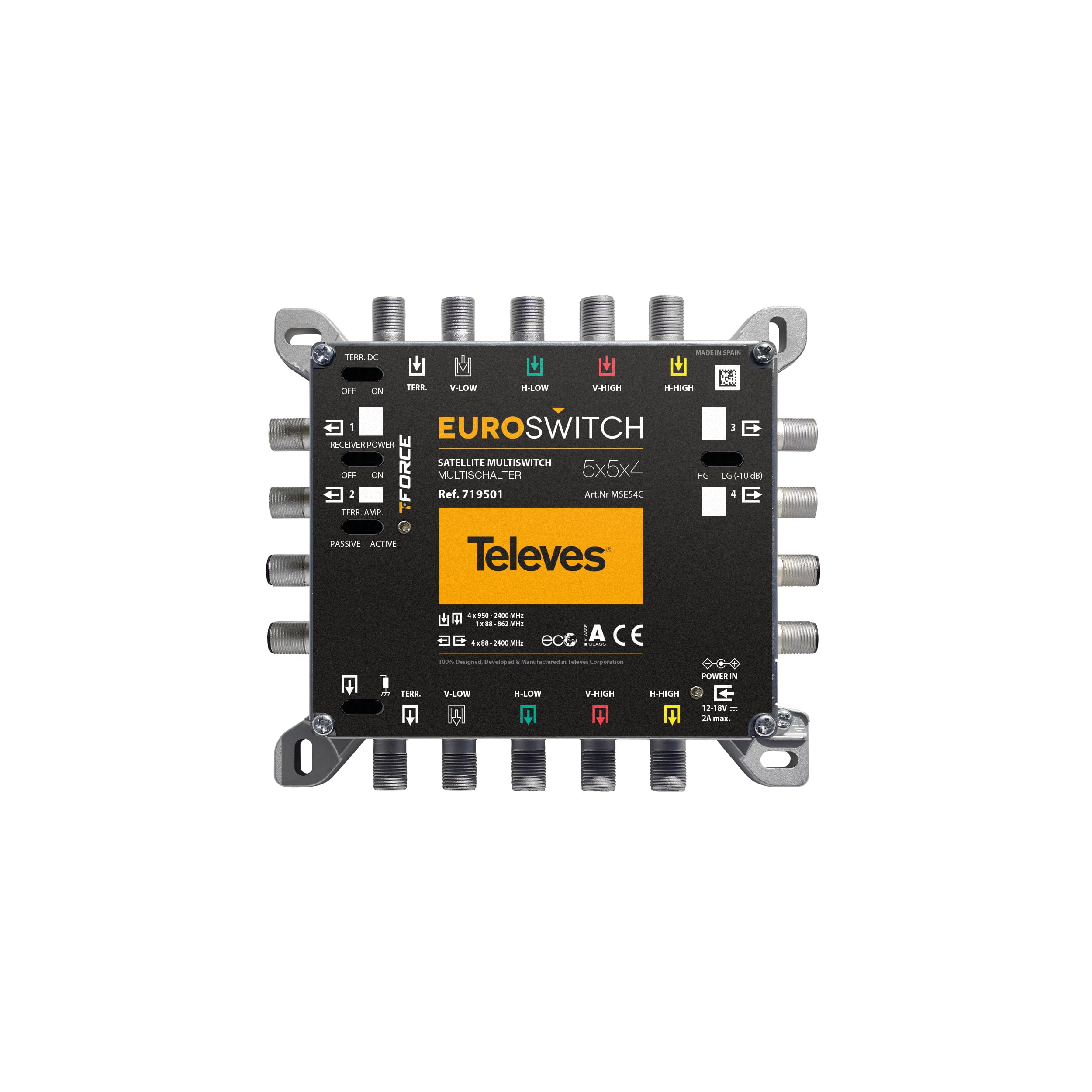 TELEVES ITALIA SRL TVV719501 EUROSWITCH 5X5X4 F TERMINALE/CASCATA