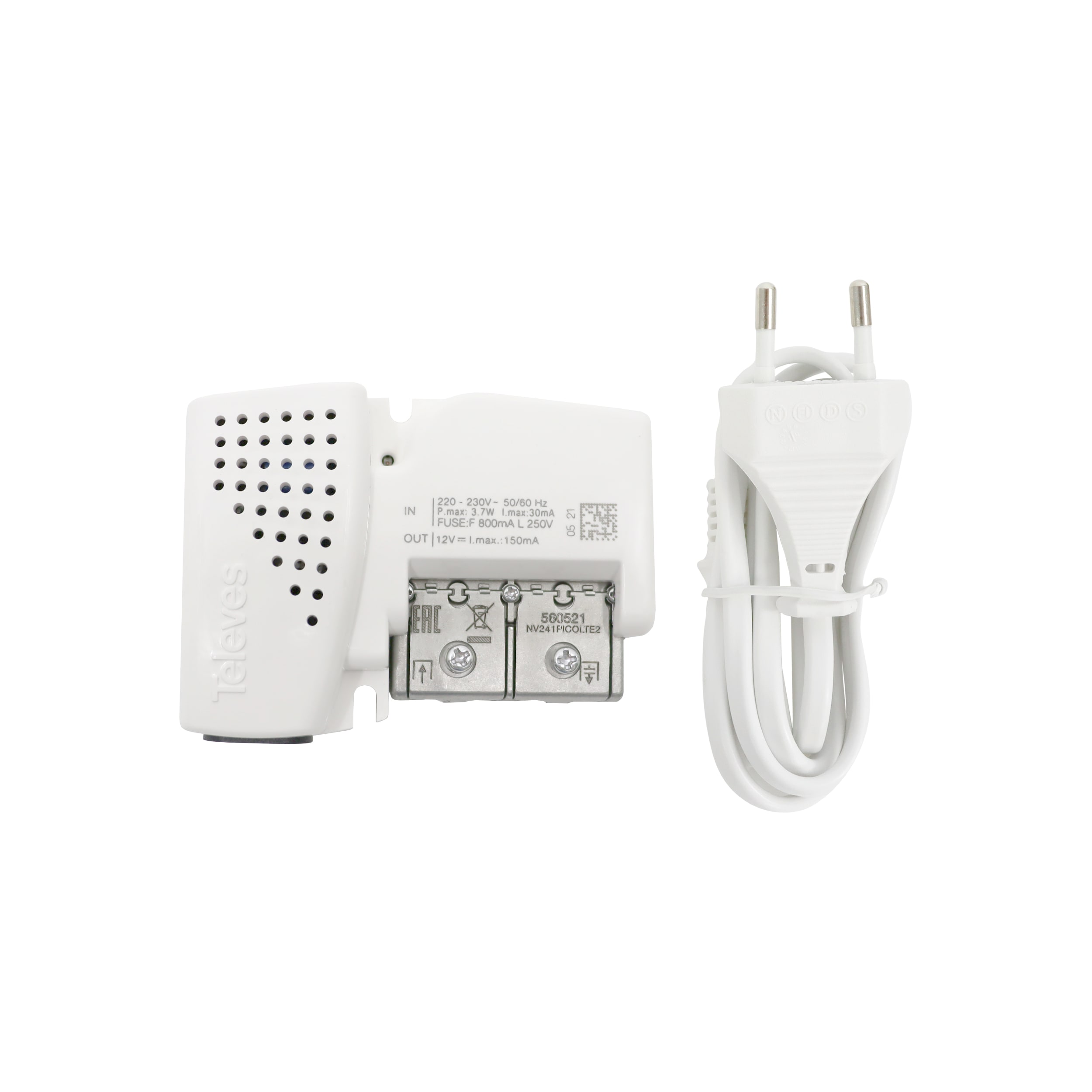 TELEVES ITALIA SRL TVV560521 AMP.INT.1U 47..694MHZ G14/20DB AUTOREG.+
