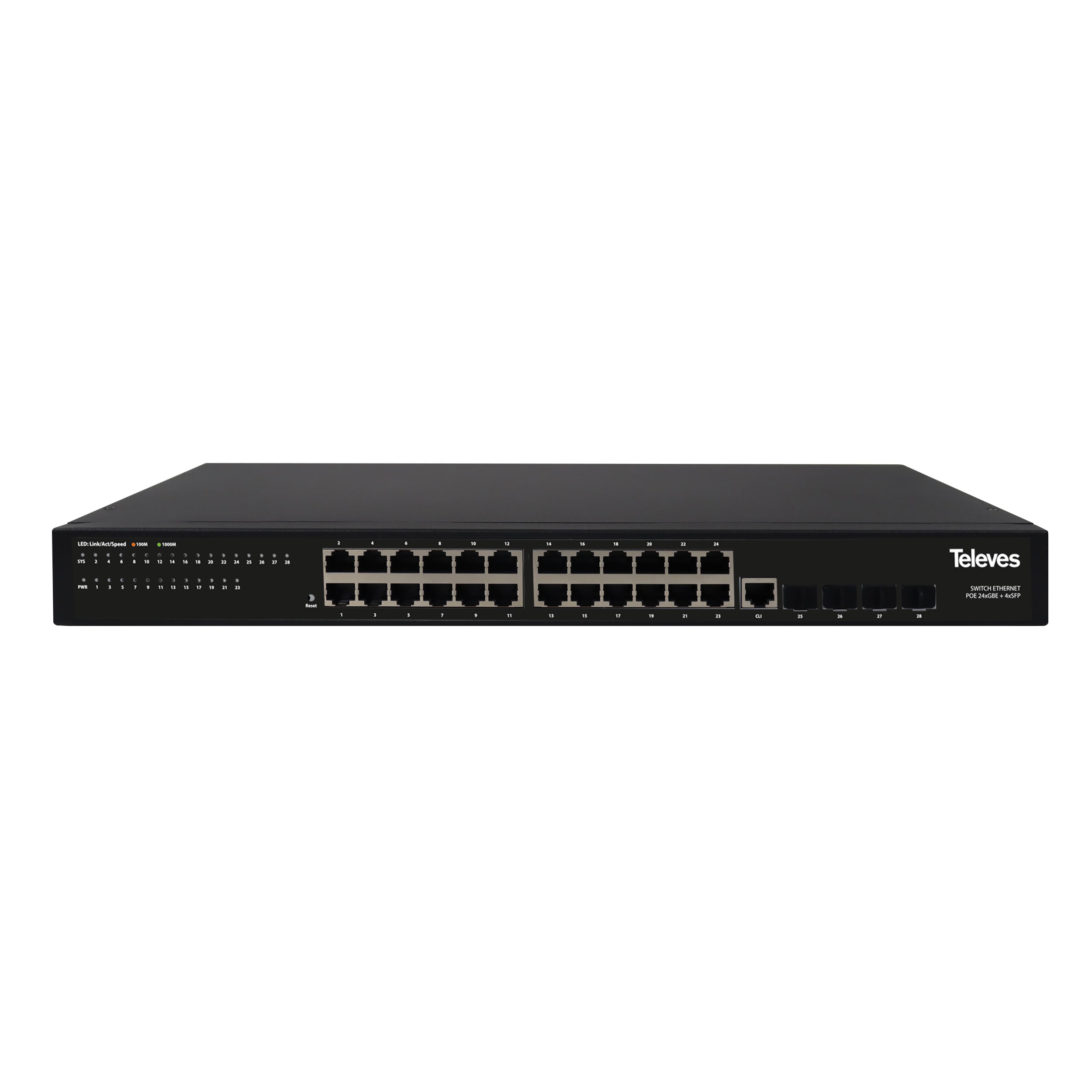 TELEVES ITALIA SRL TVV769144 SWITCH ETH. L2+: 24XGBE + 4XSFP