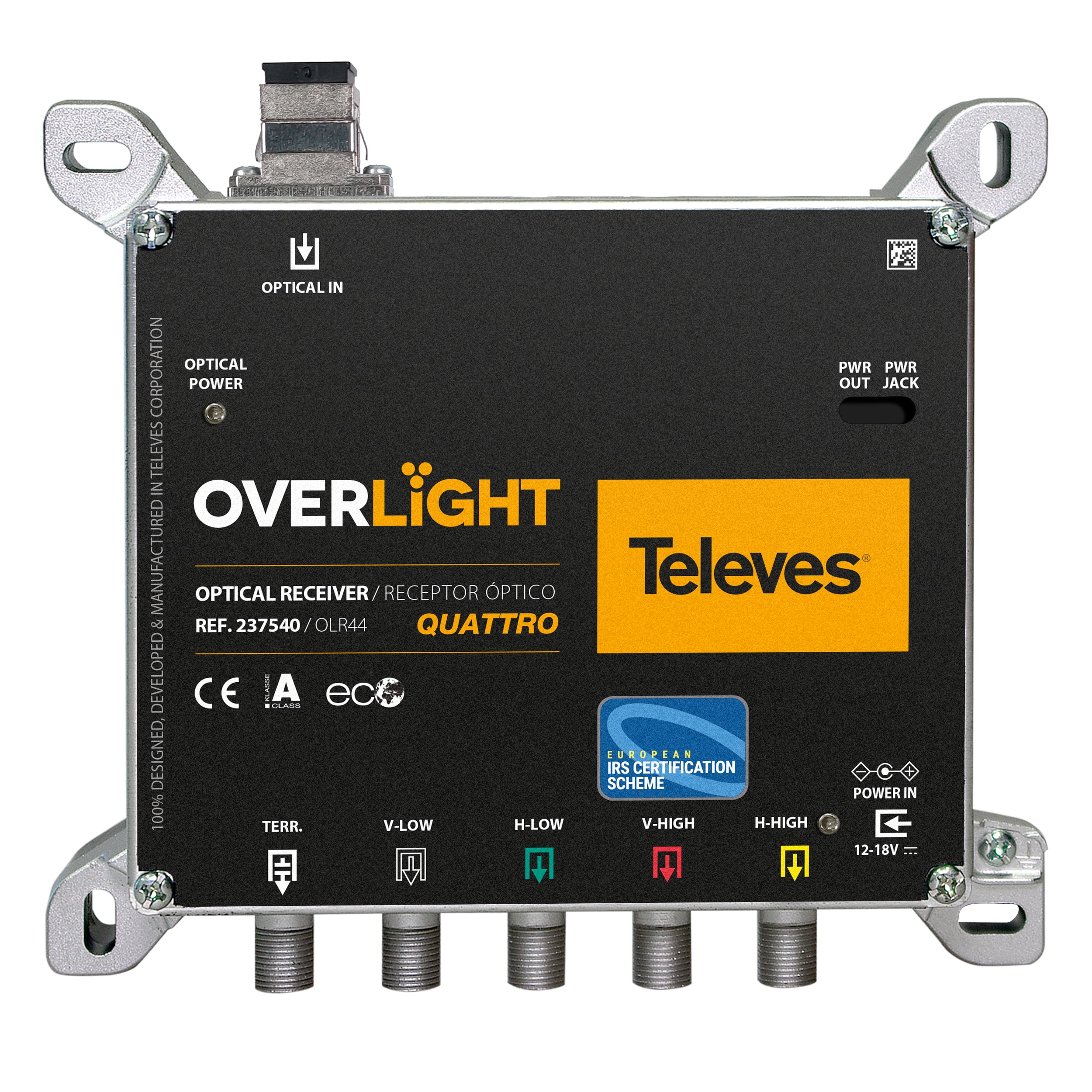 TELEVES ITALIA SRL TVV237540 RX FO OVERLIGHT QUATTRO + DTT