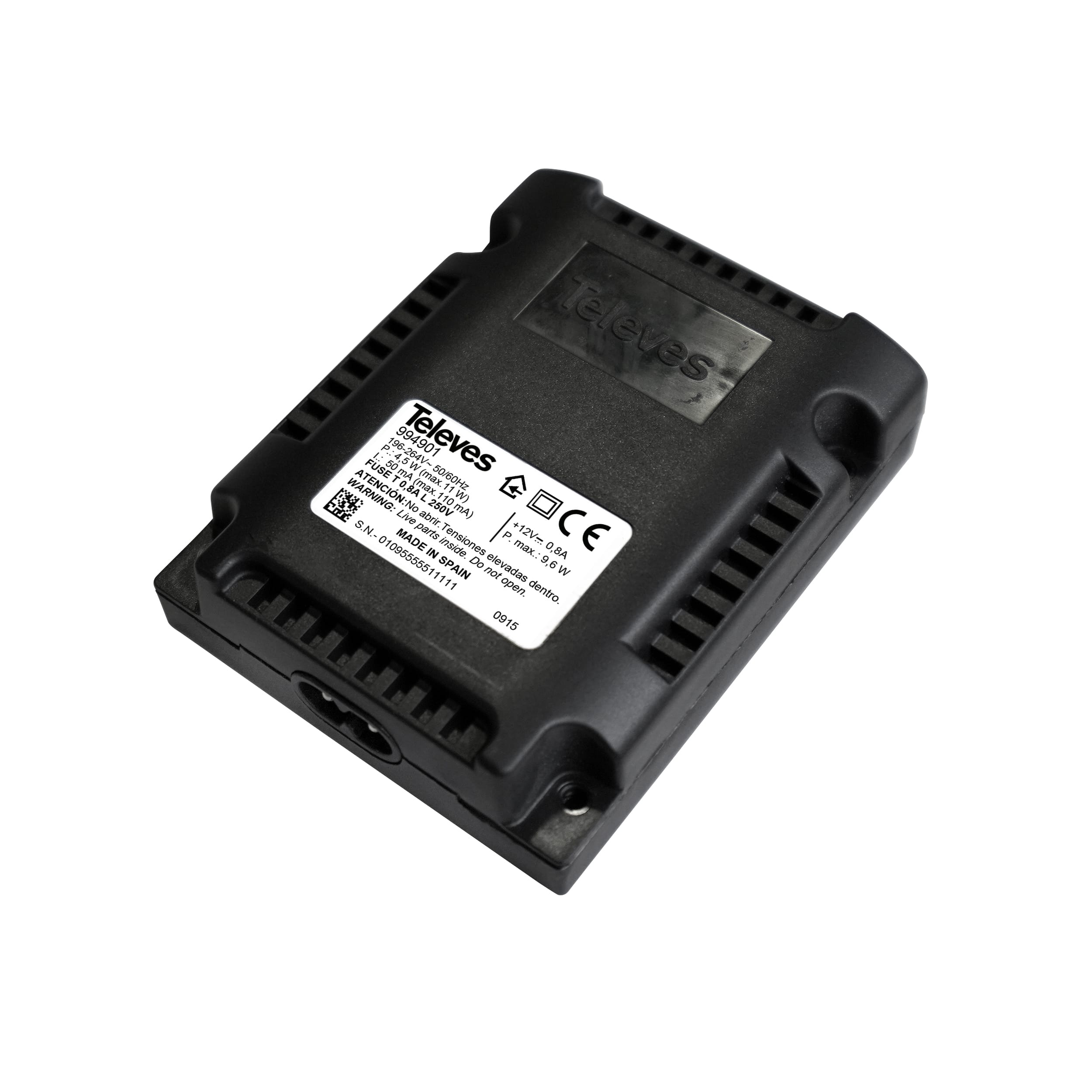 TELEVES ITALIA SRL TVV994901 ALIMENTATORE 12VDC - 0.8A (AVANT 6/MINIK
