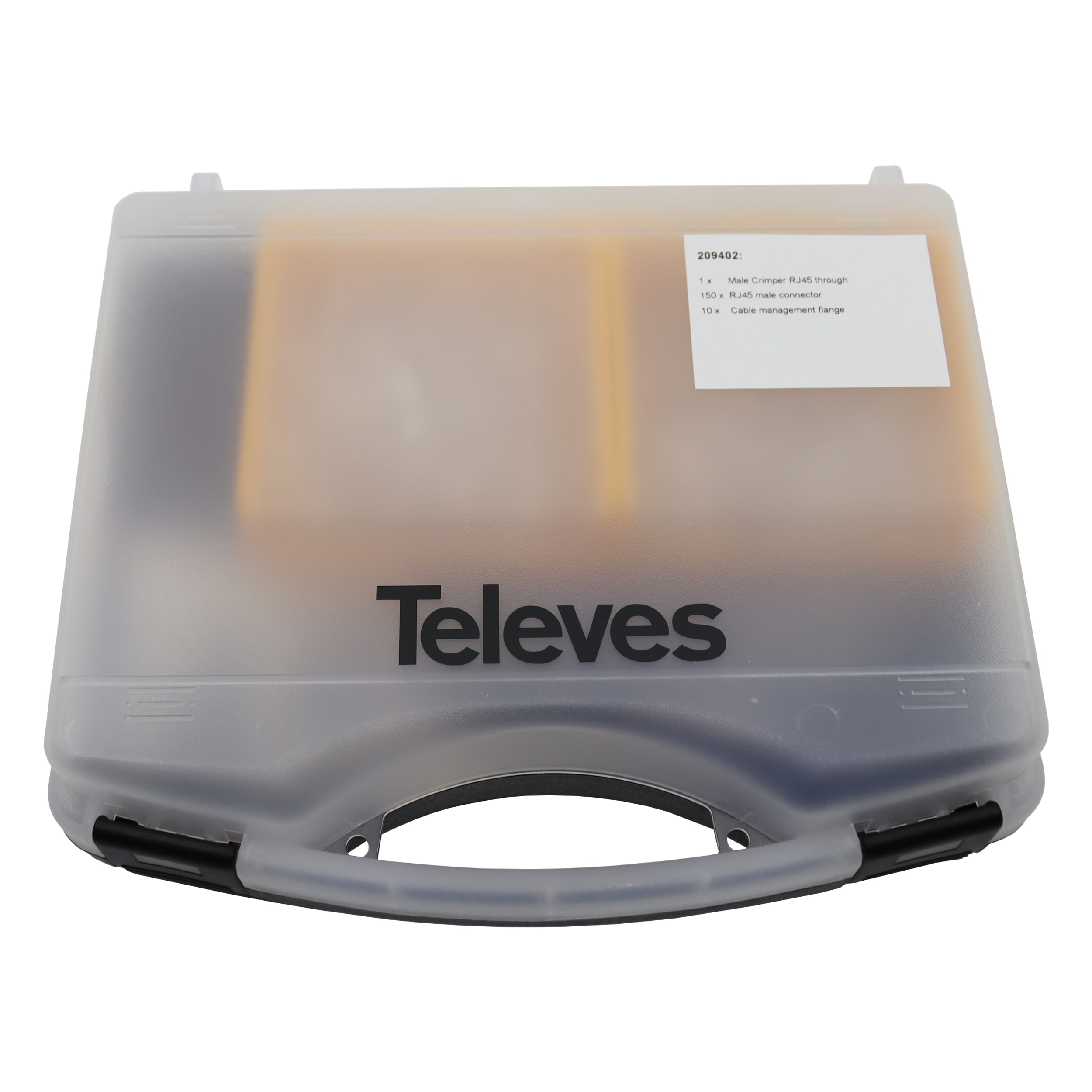 TELEVES ITALIA SRL TVV209402 KIT: CAT6 MAS PAS+PINZA CRIMPA.(VALIGETT