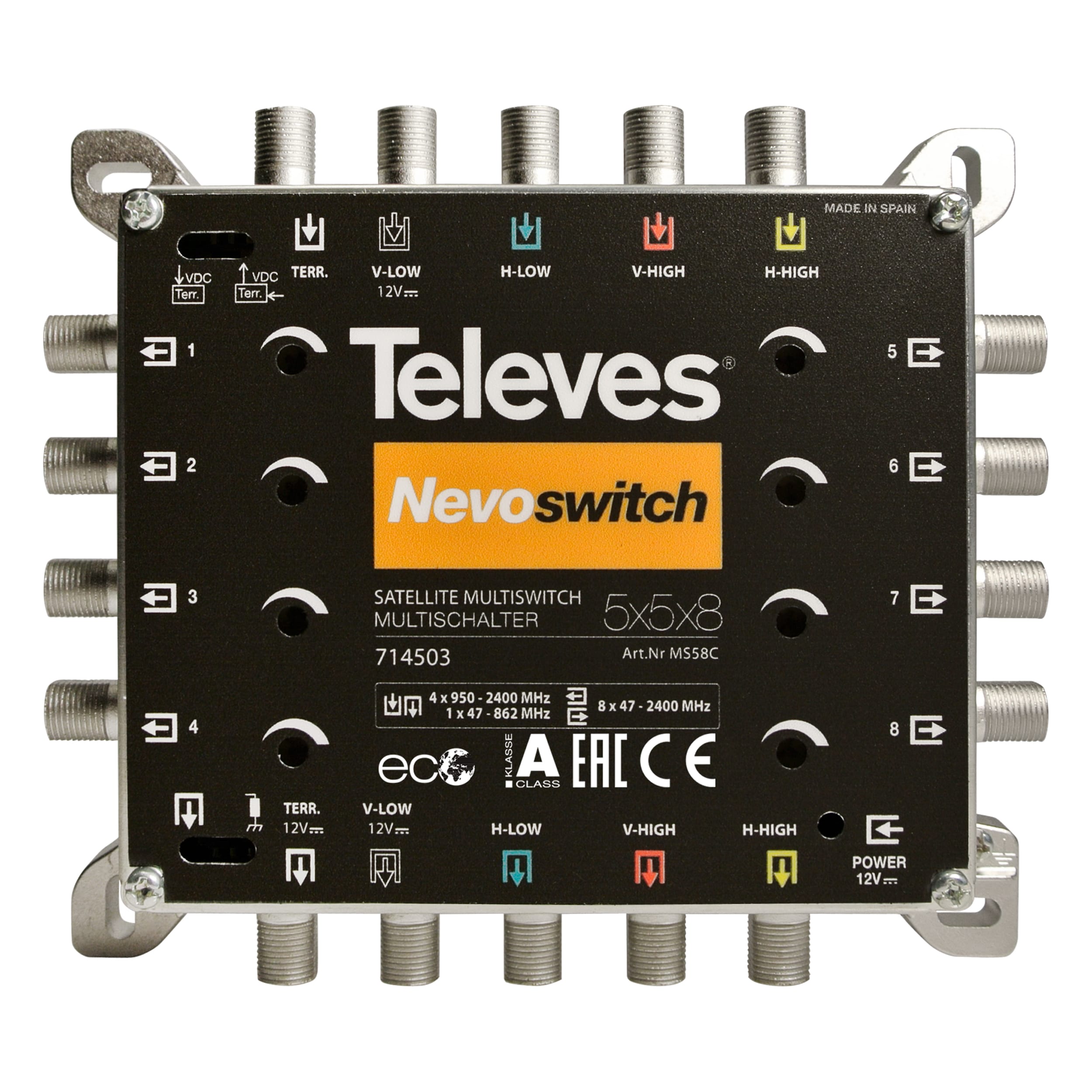 TELEVES ITALIA SRL TVV714503 NEVOSWITCH 5X5X8 F TERMINALE/CASCATA