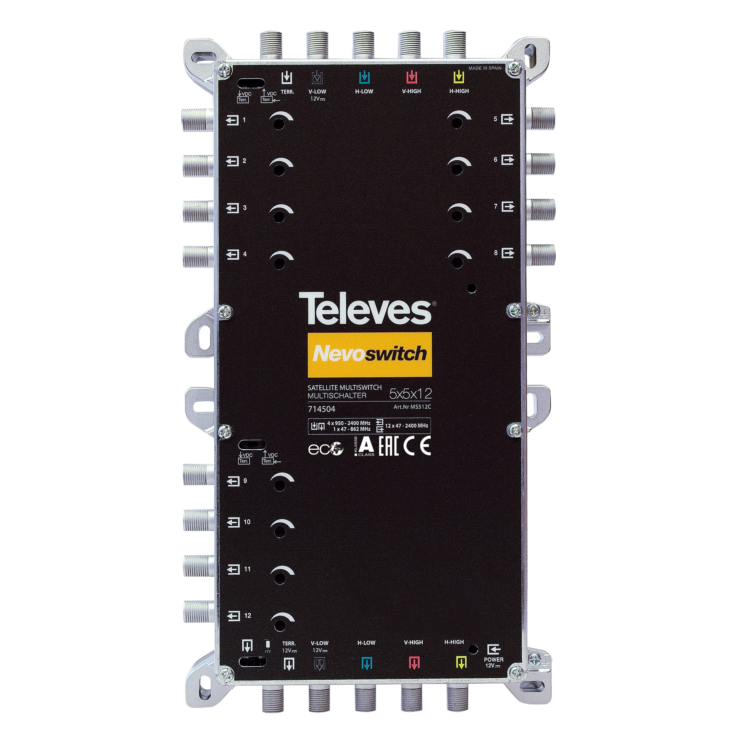 TELEVES ITALIA SRL TVV714504 NEVOSWITCH 5X5X12 F TERMINALE/CASCATA