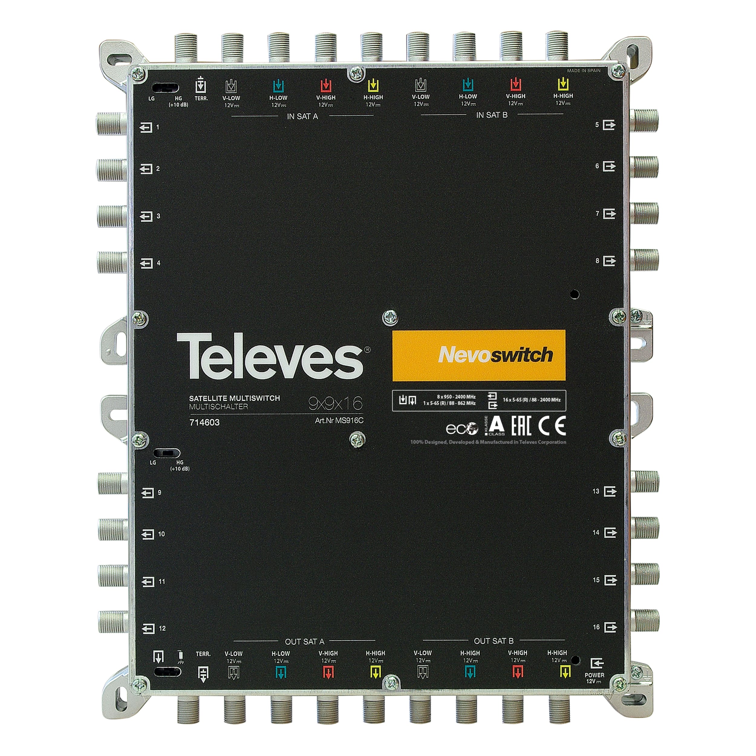 TELEVES ITALIA SRL - TVV714603 NEVO MSW 9X9X16 F TERM/CASC.