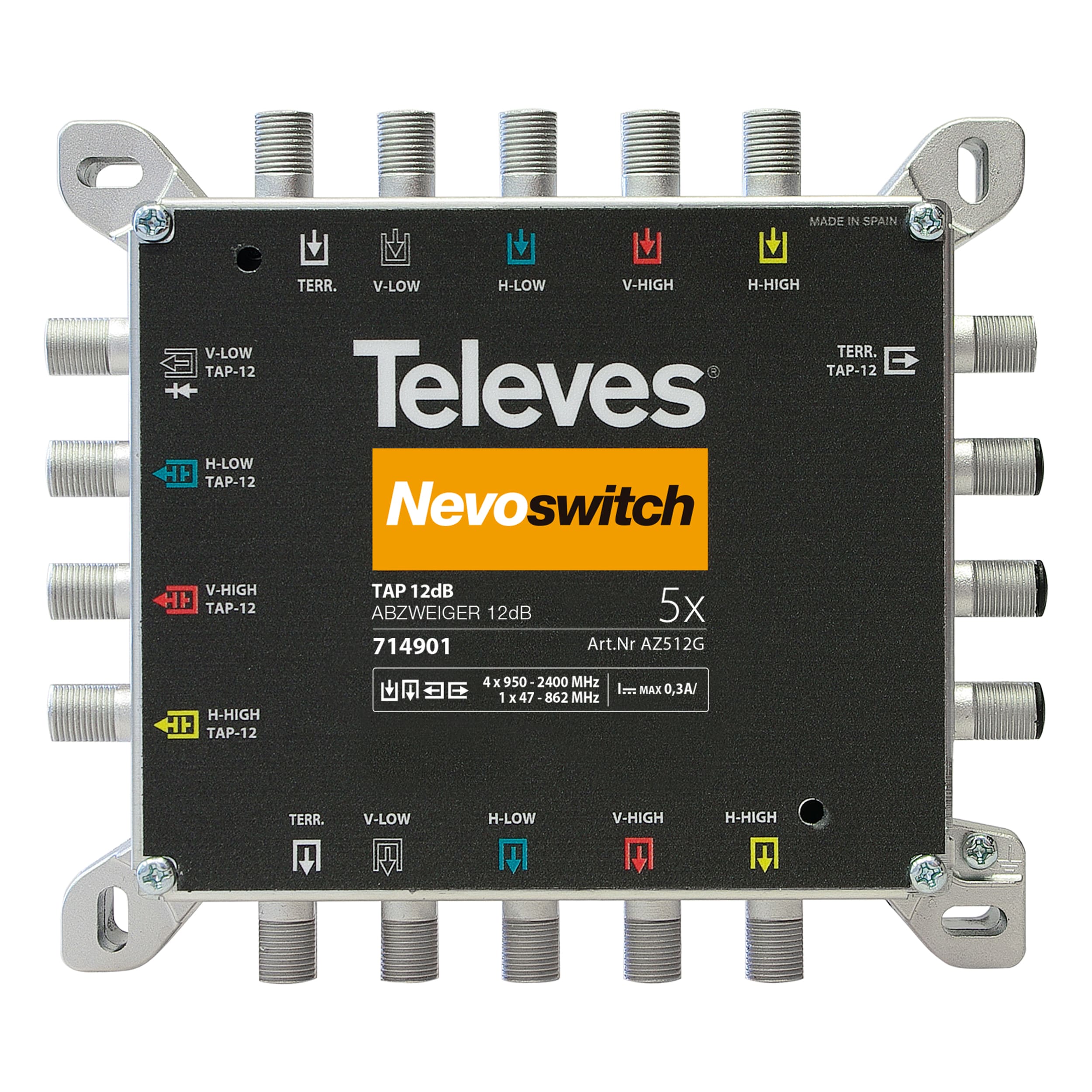 TELEVES ITALIA SRL TVV714901 NEVOSWITCH DERIV. 5X5X5 F 12DB