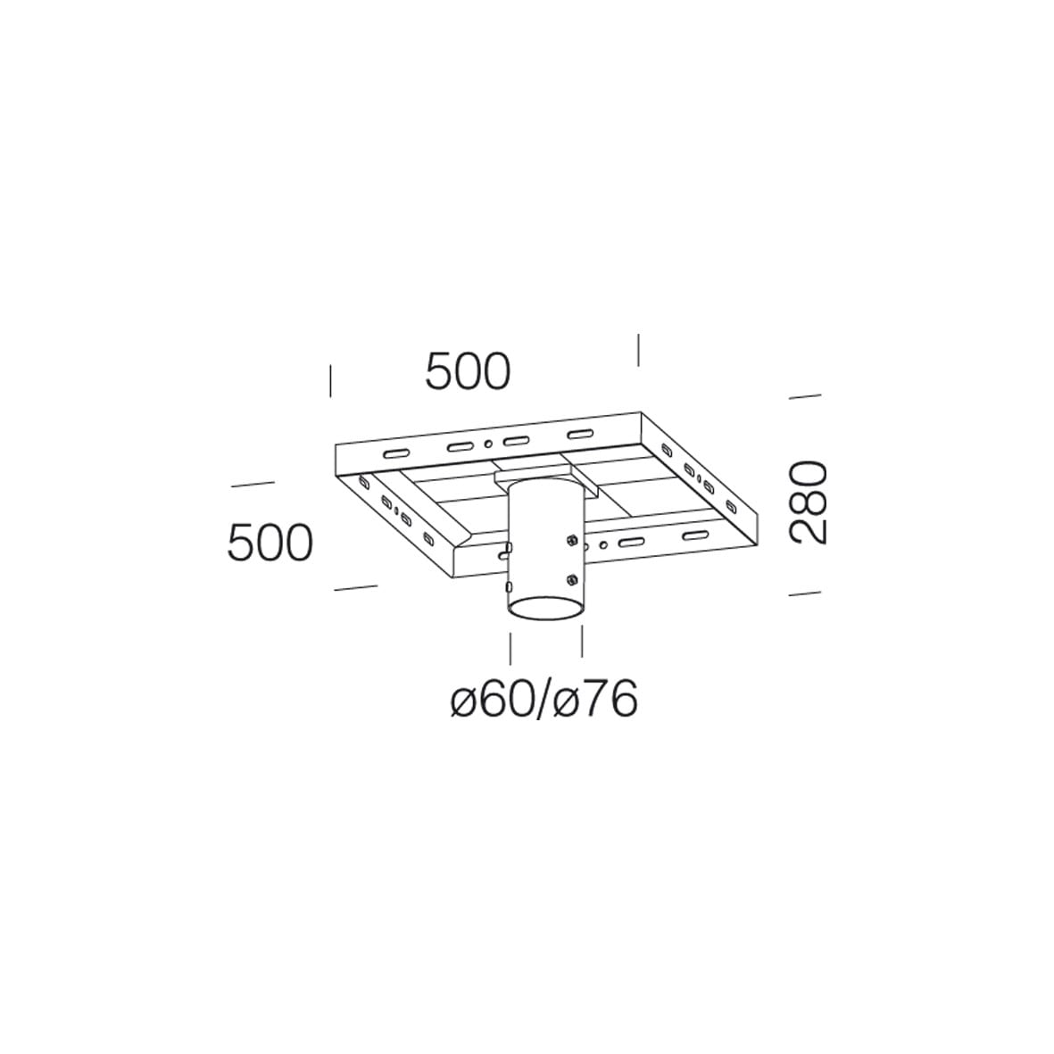 DISANO - DIS99128800 RACCORDO TESTA PALO 528 RAL7021