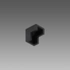 FOSNOVA FOS2296053000 COPRIGIUNTO ANG.VERT. 9605 NERO