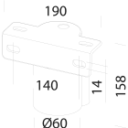 DISANO - DIS99792700 Attacco palo 60mm