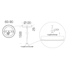 DISANO - DIS99404100 SOSP.SEMPLICE X GLOBO 2516 BIANCO