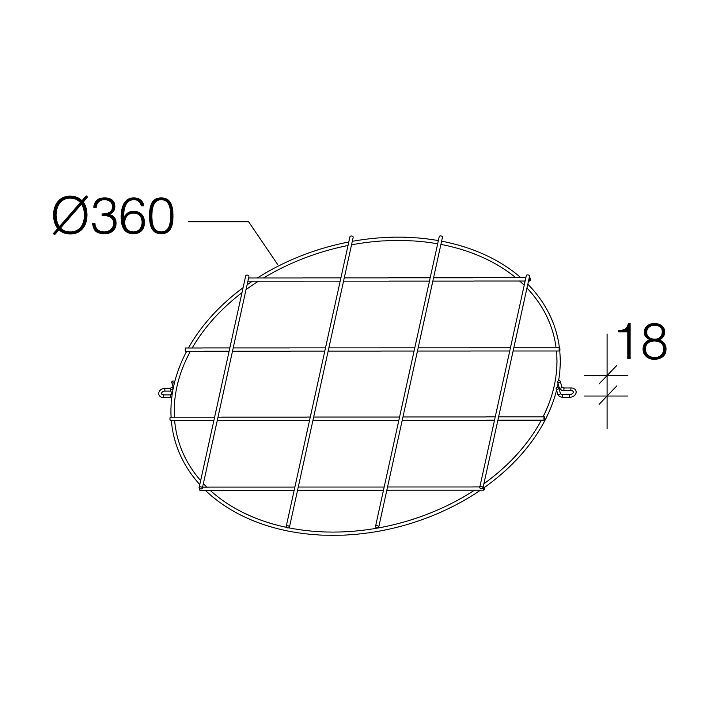 DISANO DIS99569800 GABBIA PROTEZIONE SATURNO 26 NERO