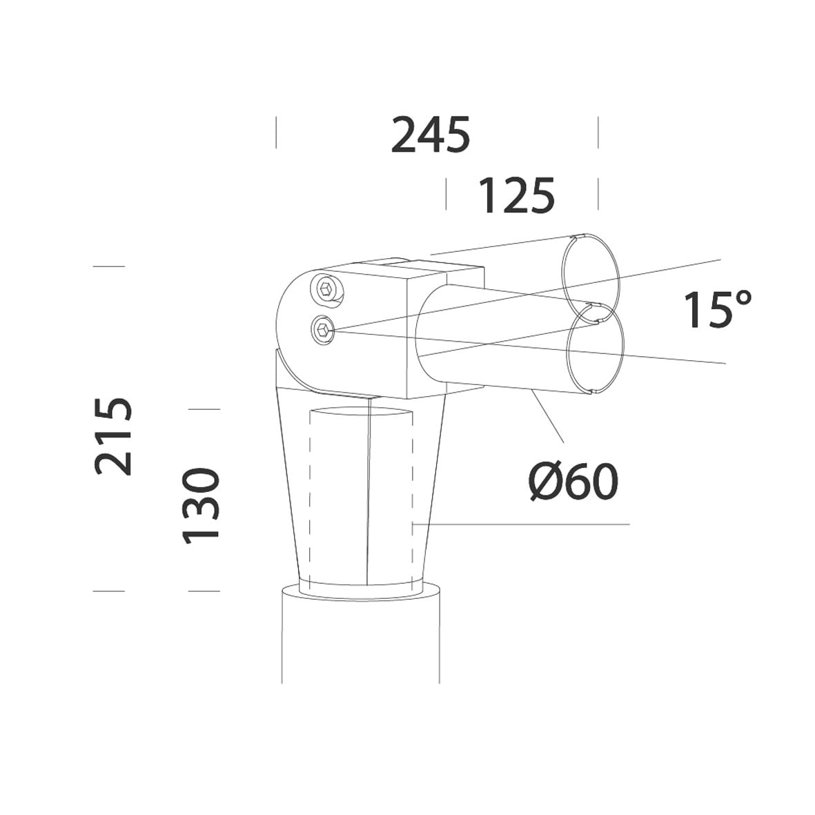 DISANO - DIS99143800 ATTACCO SNODATO 290 GREY9007