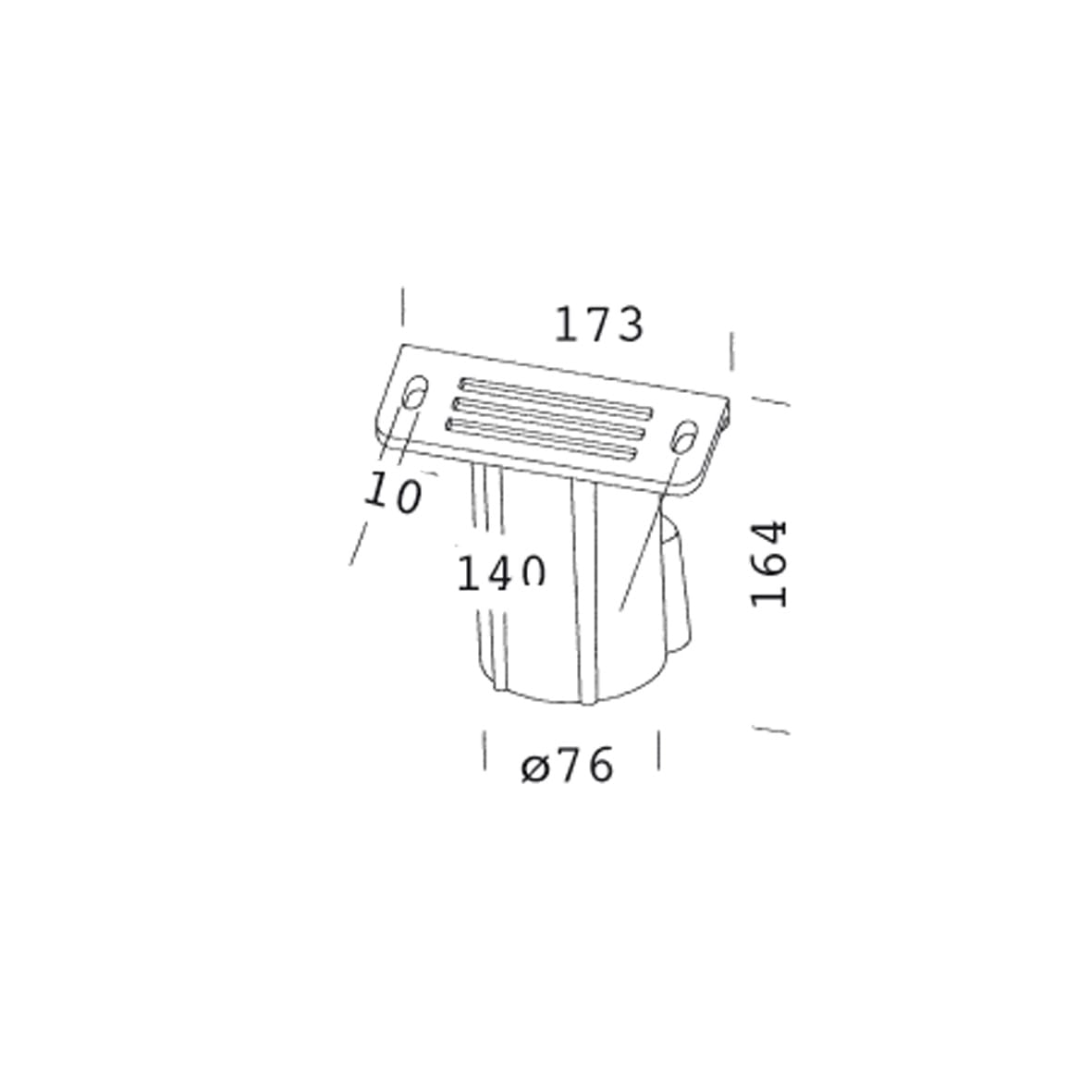 DISANO - DIS99791600 Attacco palo diam. 76