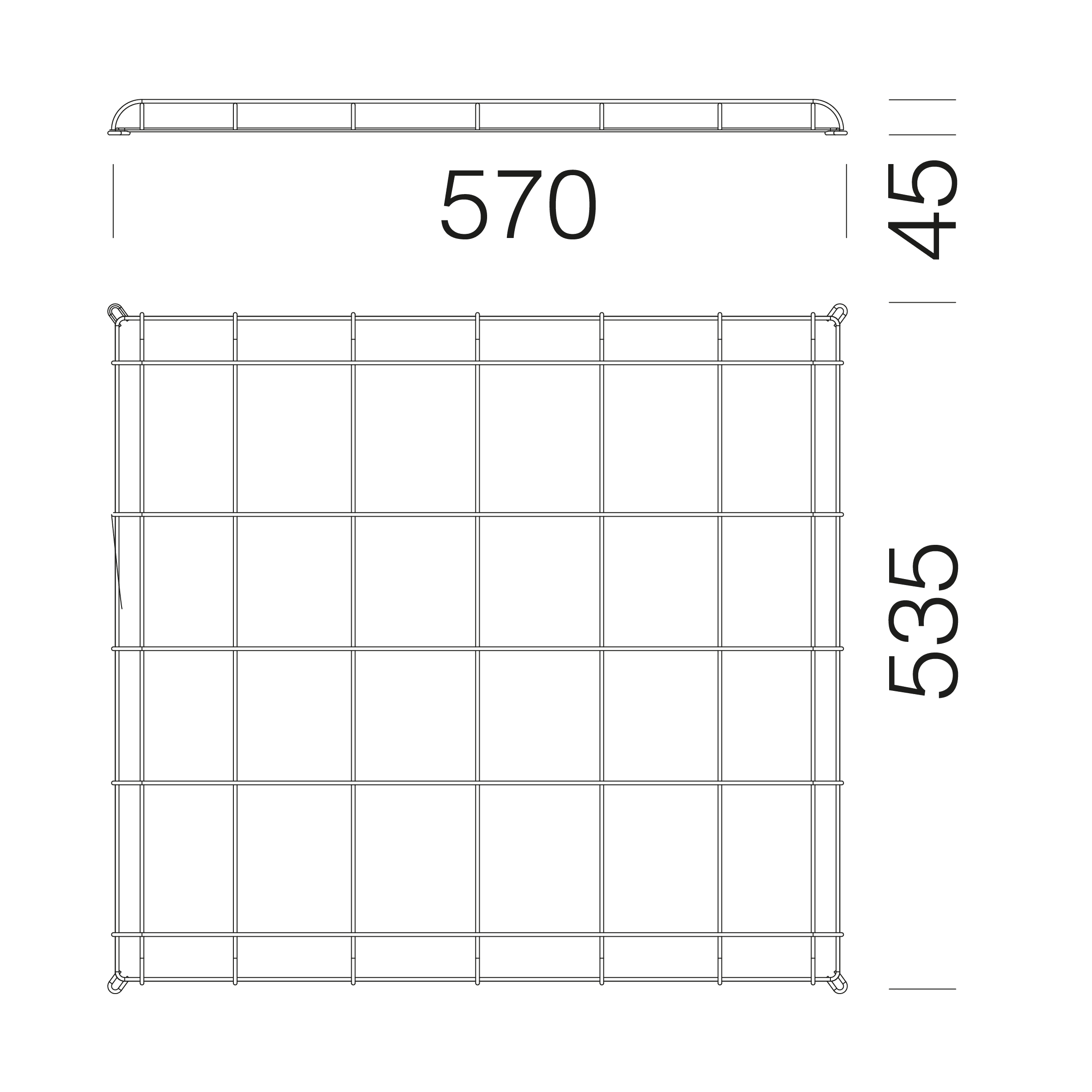 DISANO DIS99570500 GABBIA DI PROTEZIONE ASTRO Q 36 NERO
