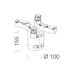 DISANO - DIS99802200 Attacco palo bilampada