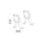 DISANO - DIS99570600 STAFFA PER BLINDOSBARRA 37 ANTRACITE