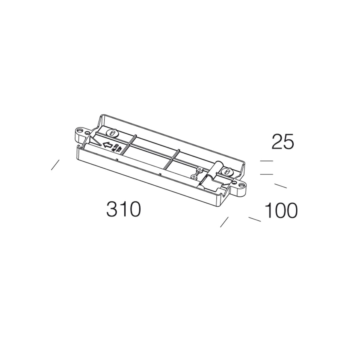 DISANO DIS99791000 ATTACCO A PARETE 72 NERO