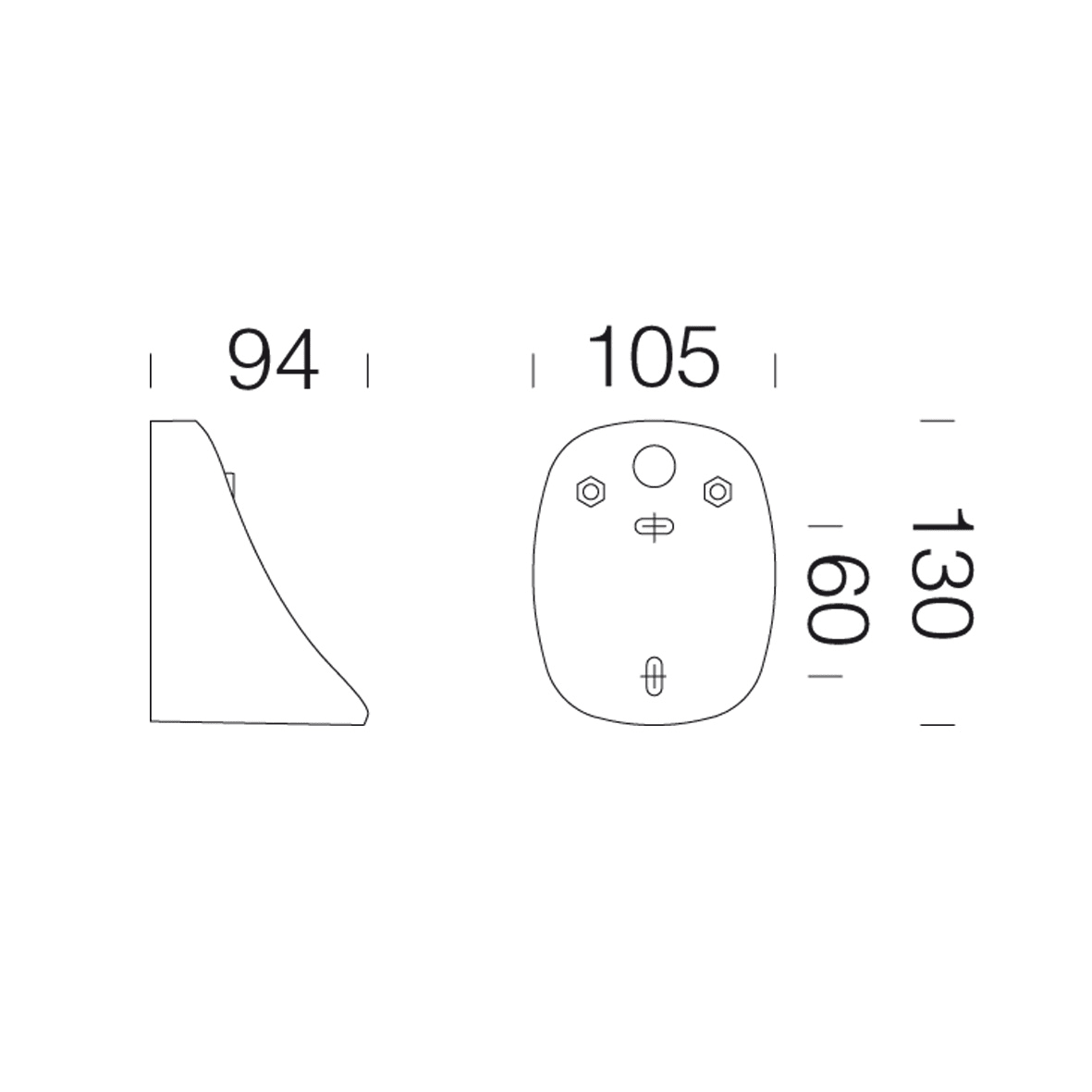 DISANO DIS99125000 ATTACCO PARETE GARDEN 451 NERO