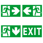 DISANO - DIS99513900 PITTOGRAMMA USCITA EM GIU 472 VERDE