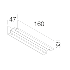 DISANO - DIS13291700 STAFFA GIUNZIONE SOSPENS. 6077 BIANCO