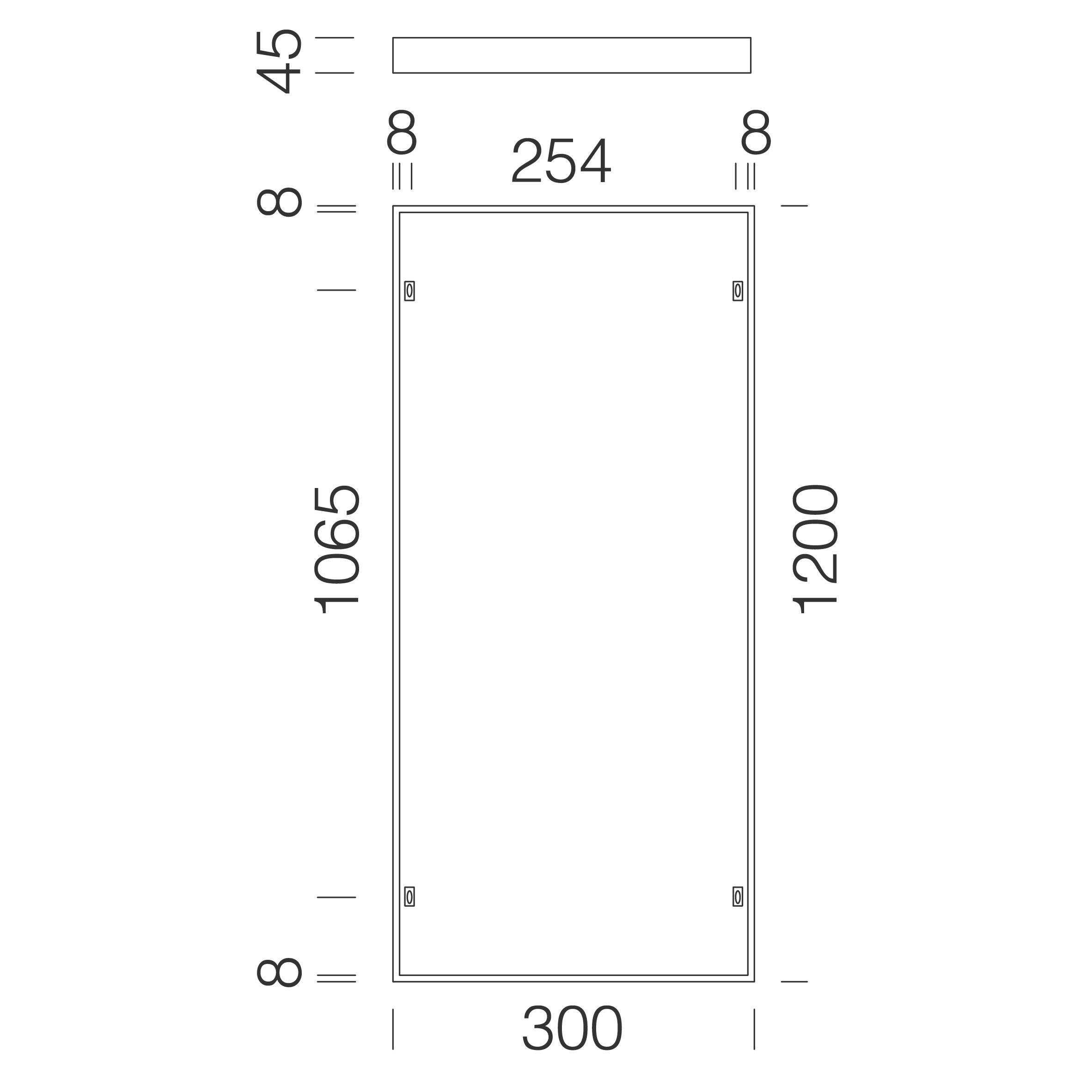 DISANO - DIS99803200 Cornice 1200x300 h45mm