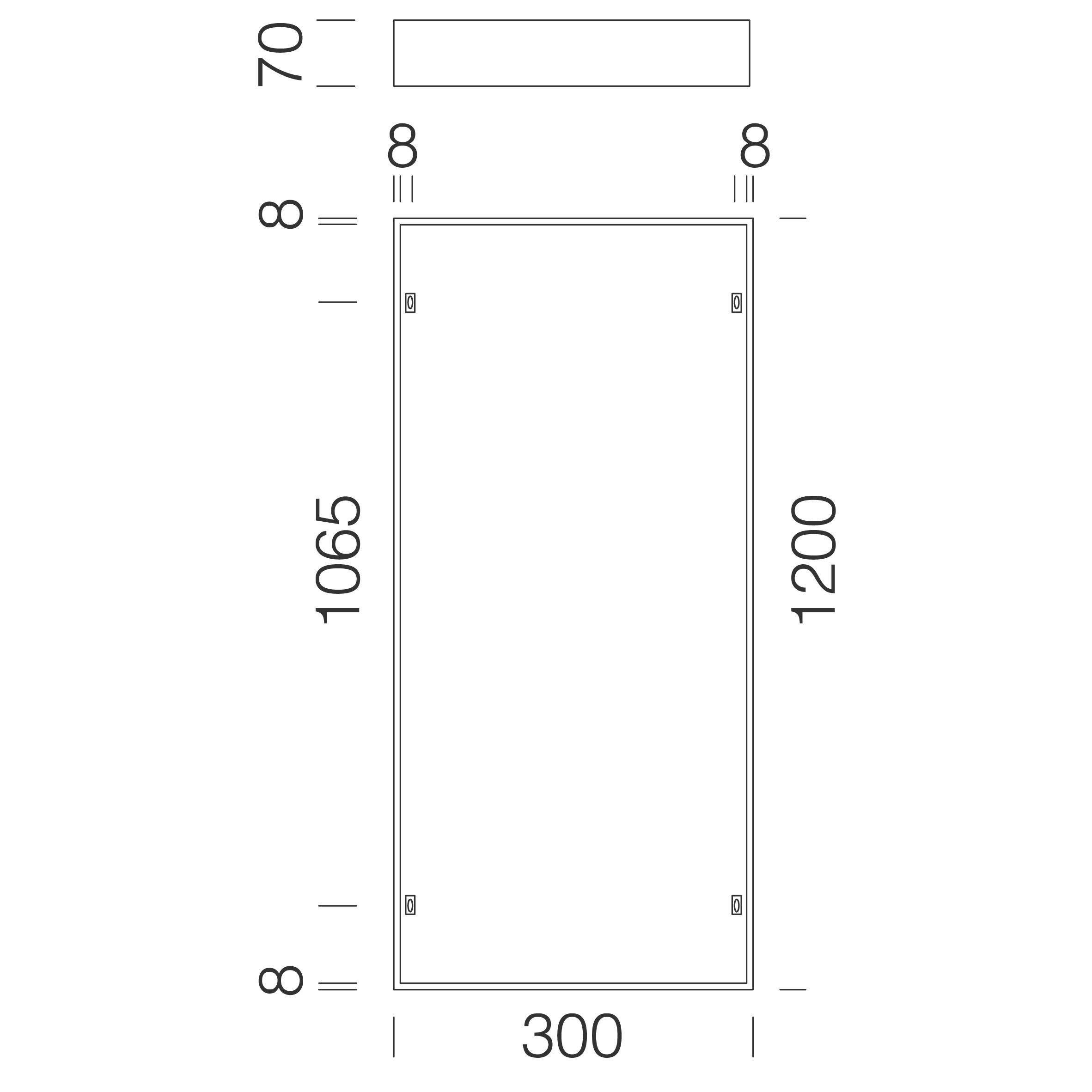 DISANO - DIS99803600 Cornice 1200x300 h70mm