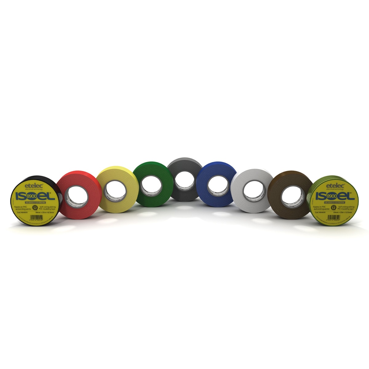 ETELEC ITALIA SPA ETLNA4825 NASTRO ISOLANTE 25MMX25MX0.15MM GIALLO