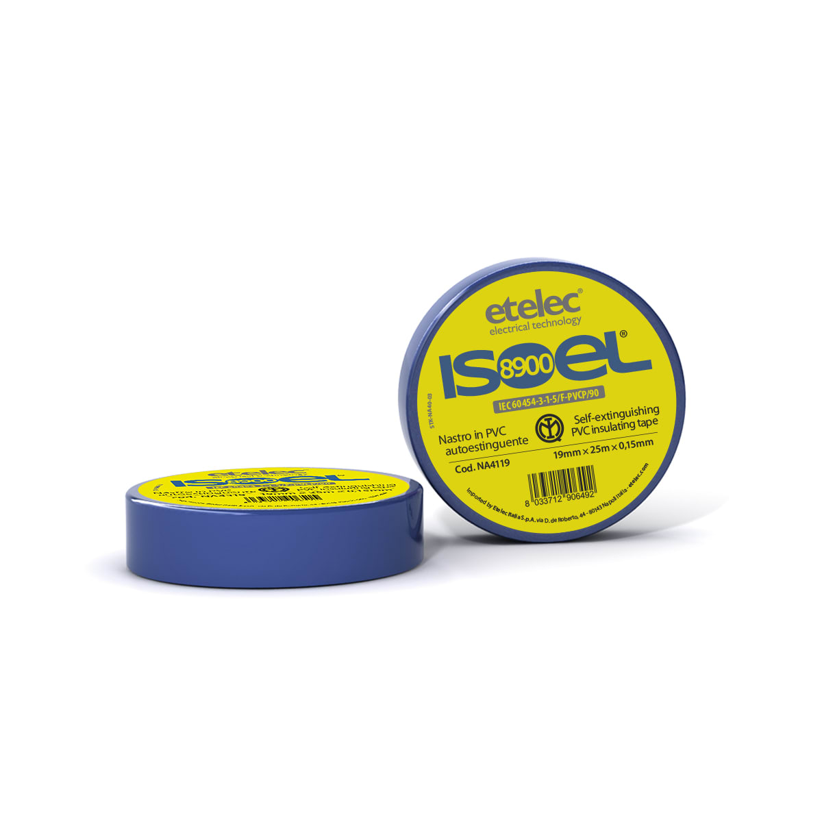 ETELEC ITALIA SPA ETLNA4125 NASTRO ISOLANTE 25MMX25MX0.15MM BLU